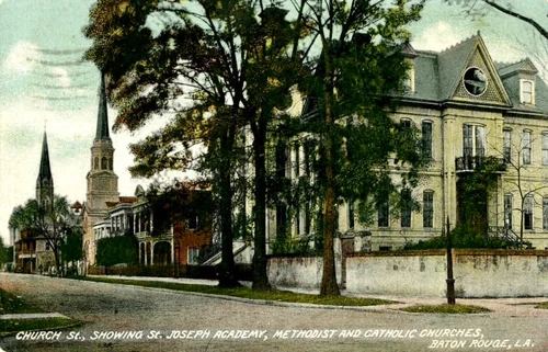 Church Street Baton Rouge postcard