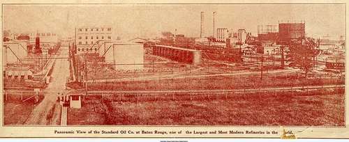 Panoramic View of Standard Oil Company at Baton Rouge, Louisiana, 1916